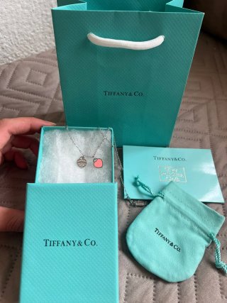 Collar Tiffany & Co Doble Corazón acero inoxidable