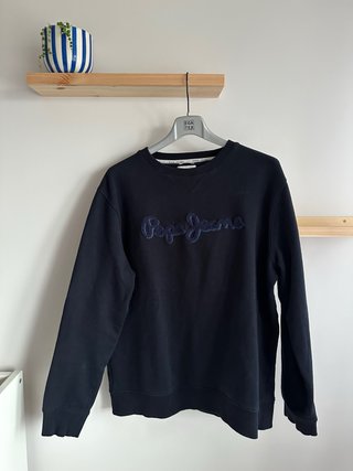 Sudadera Pepe Jeans azul bordada