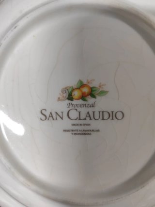 Vajilla San Claudio provenzal