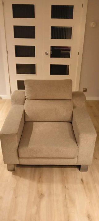 Sillón individual de tela