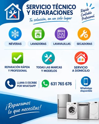 SERVICIO TÉCNICO Y REPARACIONES A DOMICILIO