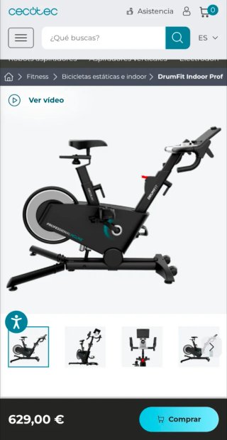 Bicicleta indoor profesional Cecotec