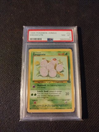 Carte Pokémon Exeggcute Jungle PSA 8