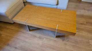 Mesa de centro madera y metal