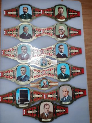 Lote Vitolas Antiguas Álvaro Personajes Históricos