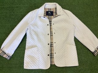 Giacca Trapuntata Burberry Bianca Originale