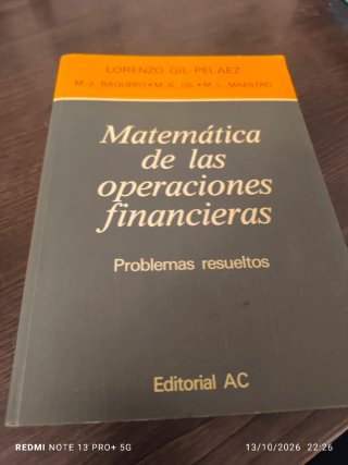 Matemática de las operaciones financieras: prob...