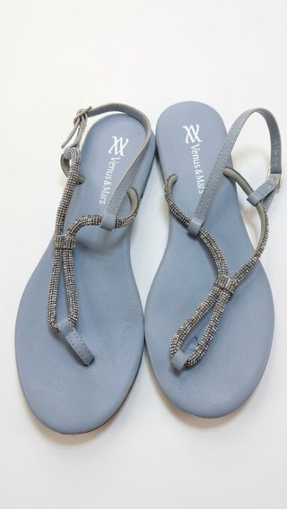 Sandalias Venus & Mars Azules con Brillo