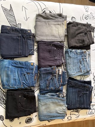 Lote de 10 pantalones vaqueros