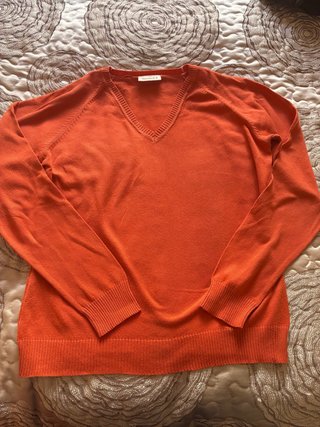 Jersey Naranja de Cuello en V