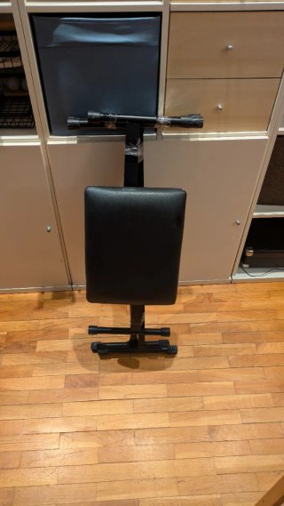Taburete para piano negro