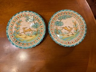 Set di 2 Piatti in Ceramica P. Arzobispo