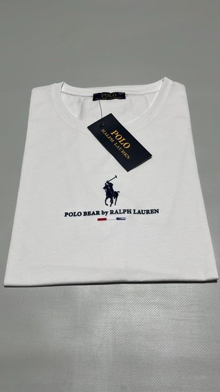 Camiseta Polo Ralph Lauren Blanca Polo Bear
