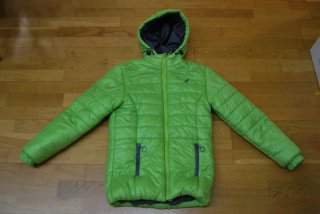 Chaqueta Joluvi verde con capucha