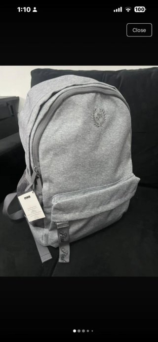 Mochila Victoria's Secret Pink Gris