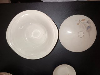 Servizio Porcellana Bavaria Vintage Fiori Oro