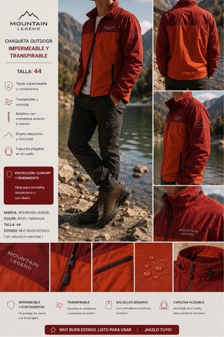 Chaqueta Outdoor Mountain Legend Impermeable Talla