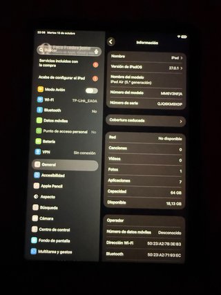 iPad Air Argento