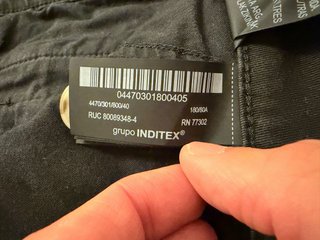Pantalón cargo hombre Zara