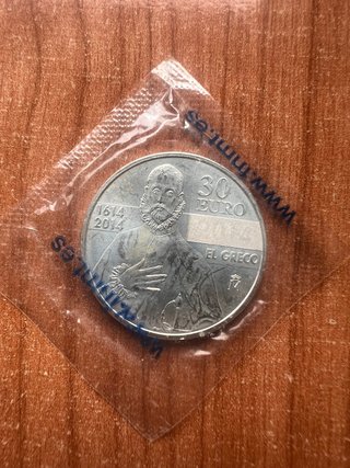 Moneda Plata 30€ España 2014 El Greco