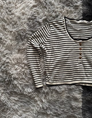 Jersey Pull&Bear ancho a rayas cuello redondo XS