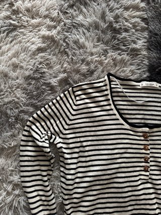 Jersey Pull&Bear ancho a rayas cuello redondo XS