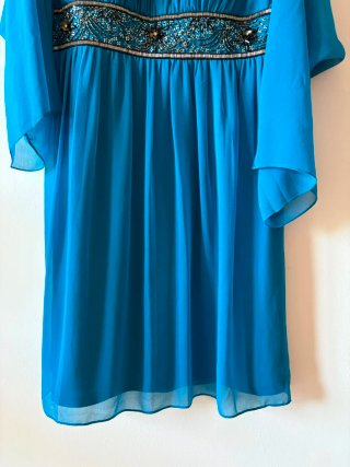 Vestido de fiesta turquesa