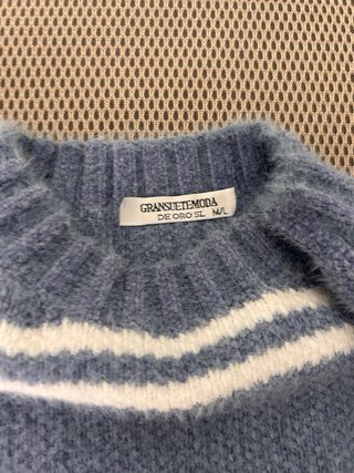 Jersey de rayas azul y blanco
