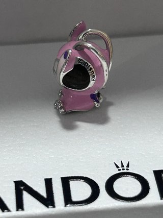 Charm Ángel Stitch Rosa Pandora