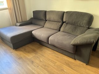 Sofá Chaise Longue Gris