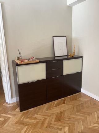 Aparador Comedor Madera y Cristal