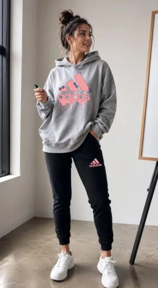 Chándal Adidas Gris y Negro