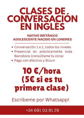 Clases de inglés BCN para menores de 18