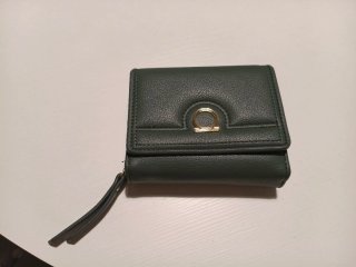 Cartera Verde para Monedas y Tarjetas