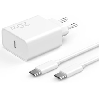 1 Cargador  de Móvil 20W con Cable USB-C