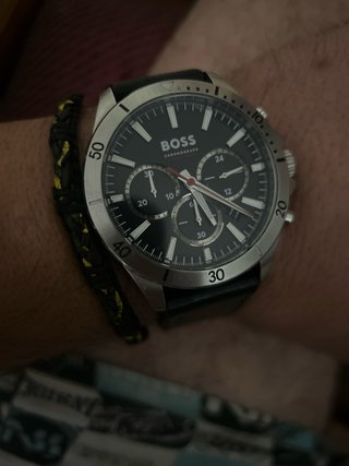 Reloj Hugo Boss Chronograph Negro/Plata