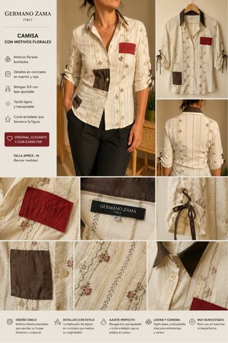 Camisa Germano Zama floral M