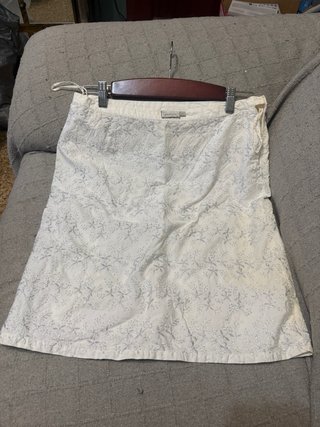 Falda Corta Trucco Blanca con Bordados
