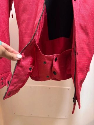 Chaqueta de nieve O'Neill de mujer roja y negra