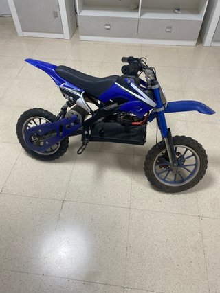 Moto eléctrica infantil azul