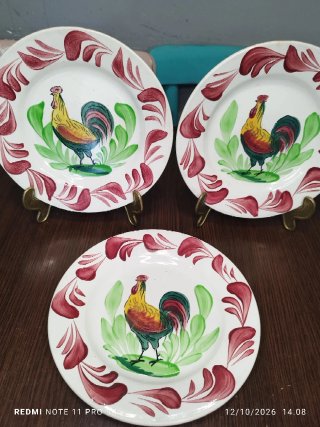 Lote 3 Platos Franceses Choisi & Vileroy