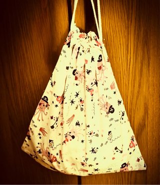Bolsa merienda/ropa escuela hecha a mano