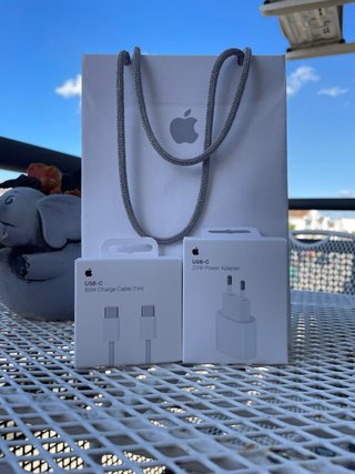 Cargador iphone apple nuevo completo