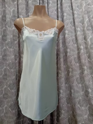 Camisón Terés Gore verde agua - talla L Nuevo