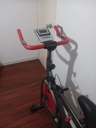 Bicicleta Estática Spinning Roja
