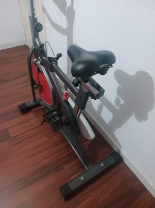 Bicicleta Estática Spinning Roja