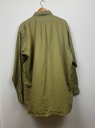 Camisa Polo Ralph Lauren cuadros amarilla XXL