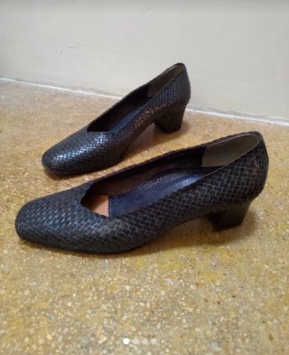 Scarpe in vera pelle blu