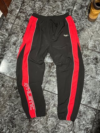Pantalón chándal Y2K negro y rojo
