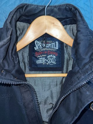 Cazadora Springfield Negra Hombre